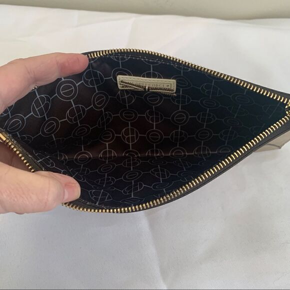 Henri Bendel West 57th Travel Pouch Wristlet - Gold - Picture 7 of 9